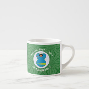 Tasse Expresso Aruban Flag Angel Noël Personnalisé