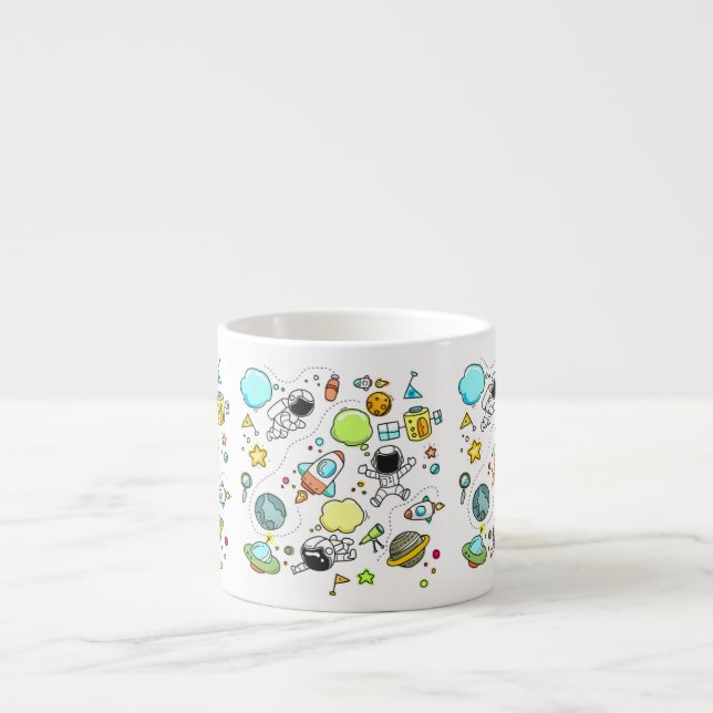Tasse Expresso Astronaute drôle et cool (Devant)