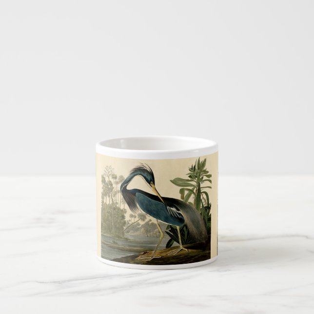 Tasse Expresso Audubon Louisiana Heron Birds America Art (Devant)
