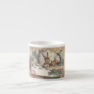 Tasse Expresso Aventures d'Alice Wonderland Mad Tea Party Art
