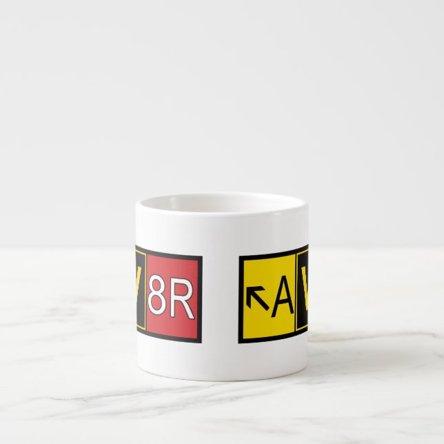 Tasse Expresso Aviateur - AV8R - (Devant)