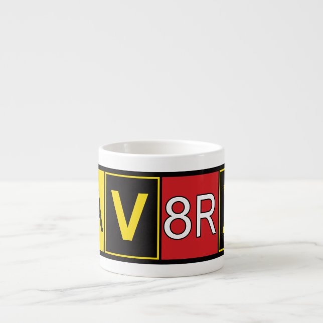 Tasse Expresso Aviatrix - AV8RX - (Devant)