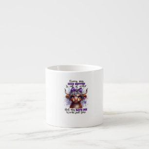 Tasse Expresso "Avis de panne technique humoristique : bouton MEG