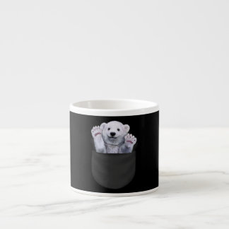 Tasse Expresso Bague D'Ours Polaire De L'Ours De Poche Lover