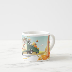Tasse Expresso Balade en Citrouille lunaire