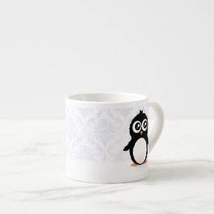 Tasse Expresso Bande dessinée mignonne de pingouin