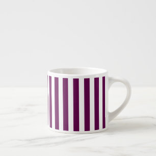 Tasse Expresso Bandes de prunes et de bonbons blancs