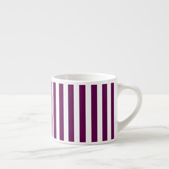Tasse Expresso Bandes de prunes et de bonbons blancs (Droite)