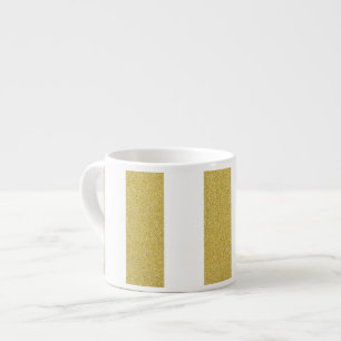 Tasse Expresso Bandes d'or, Blancs, Motif rayé