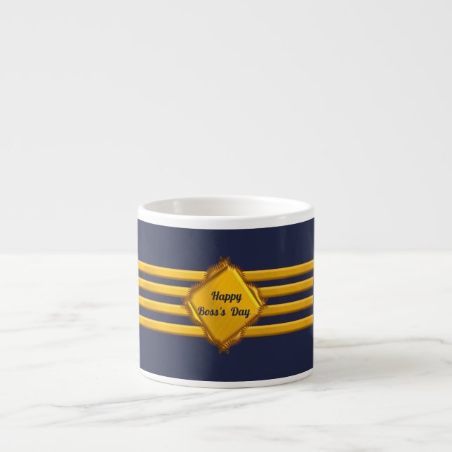 Tasse Expresso Bandes d'or du capitaine (Devant)