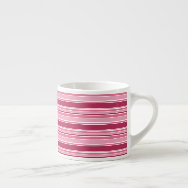 Tasse Expresso Bandes roses (Droite)