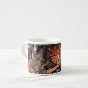 Tasse Expresso Bataille des samouraïs japonais contre l'Oni
