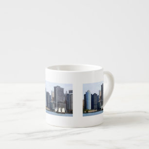 Tasse Expresso Bateaux - Goélette contre la skyline de Manhattan