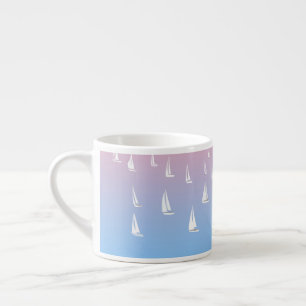 Tasse Expresso Bateaux Regatta sur l'océan