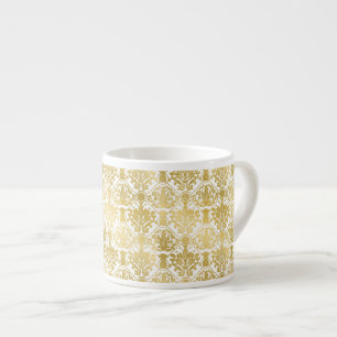 Tasse Expresso Beau baroque d'or élégant motif