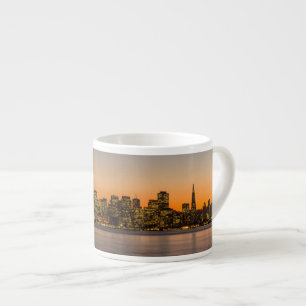 Tasse Expresso Beau coucher du soleil à San Francisco