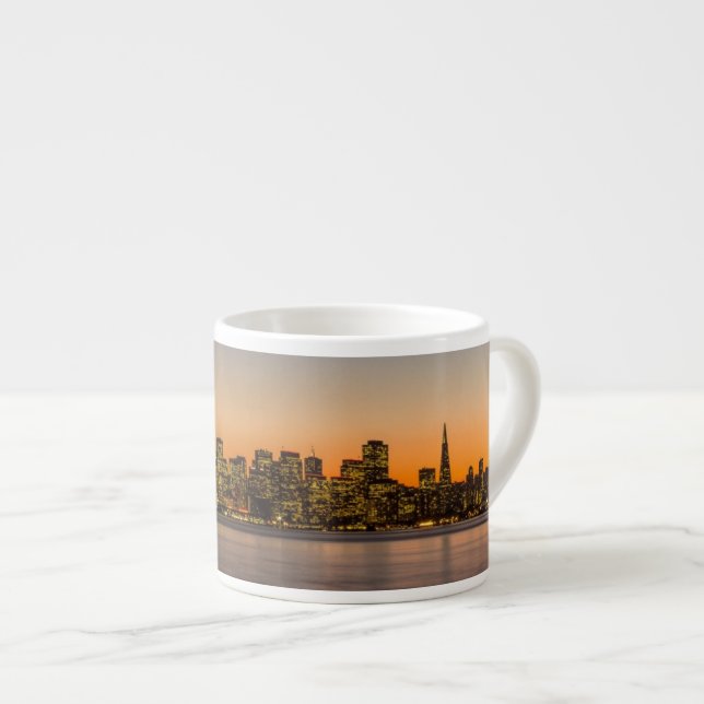 Tasse Expresso Beau coucher du soleil à San Francisco (Devant droit)
