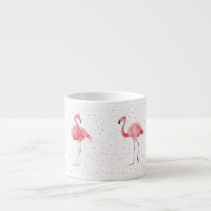 Tasse Expresso Beau motif aux flamants roses