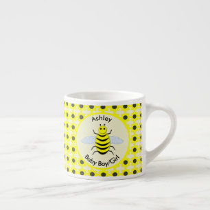 Tasse Expresso Bébé jaune mignon abeille Genre Révéler Neutre Per