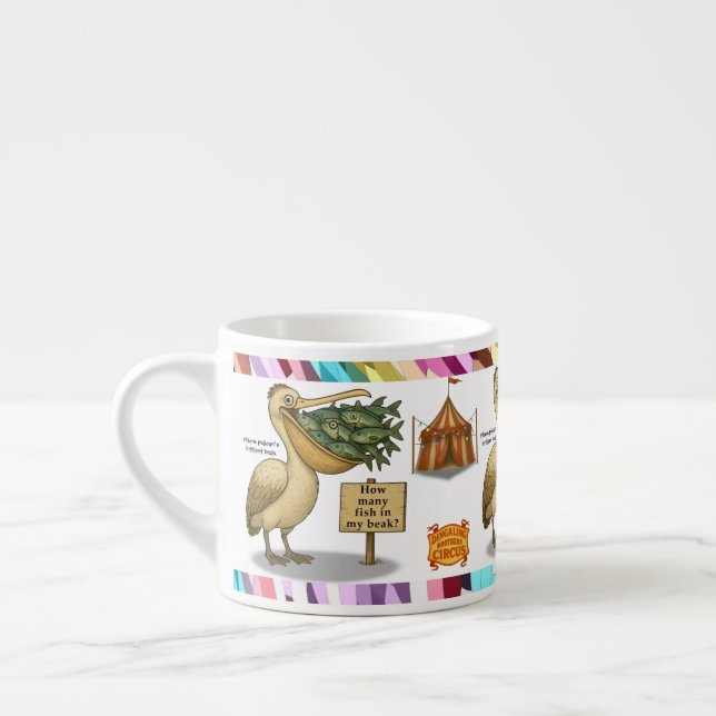 Tasse Expresso Bec brillant de Pierre le pélican (Gauche)