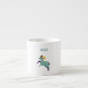 Tasse Expresso Bélier rose, zodiaque, impression signe du zodiaqu