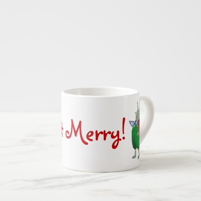 Tasse Expresso benny bug Xmas nug (Devant droit)
