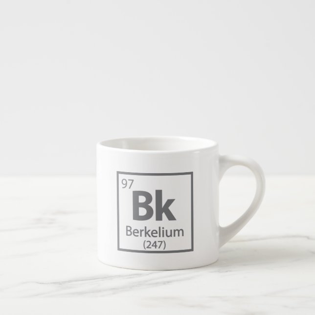 Tasse Expresso Berkelium - Berkeley Science - Tableau périodique (Droite)