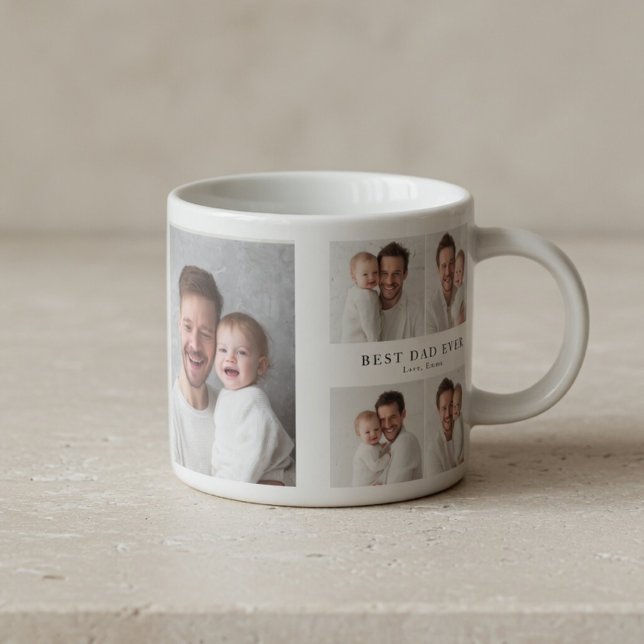 Tasse Expresso Best Grandpa Ever Photo | Personalized (Créateur téléchargé)