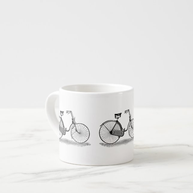 Tasse Expresso Bicyclette vintage de dames (Devant gauche)