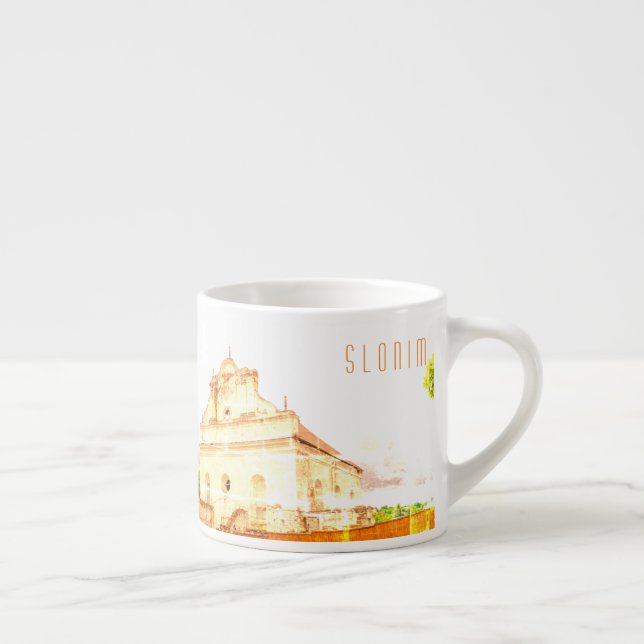 Tasse Expresso Biélorussie Slonim Grande Synagogue Architecture (Droite)