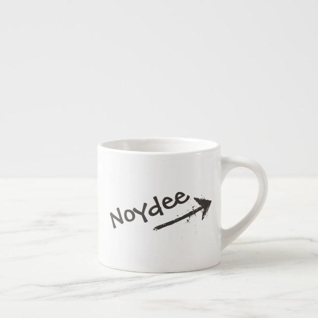 Tasse Expresso Black Lettering and Arrow on your (Droite)