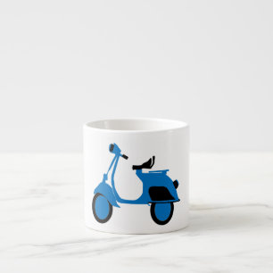 Tasse Expresso Bleu de scooter