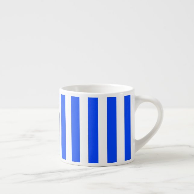 Tasse Expresso Bleu et Motif blanc pour voiles verticales (Droite)