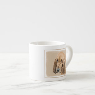 Tasse Expresso Bloodhound Peinture - Joli chien d'origine art