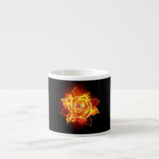 Tasse Expresso Blooming Fire Rose (Devant)