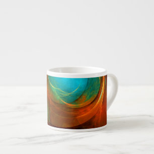 Tasse Expresso Blue Eye Moderne Abstrait Art Cool Motif #16