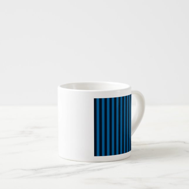 Tasse Expresso Blue Vertical Stripes Background Decor (Devant droit)