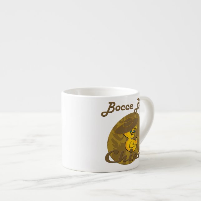 Tasse Expresso Bocce Ball Chick #6 (Devant droit)