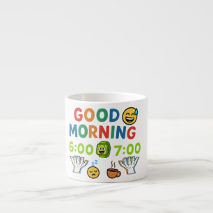 Tasse Expresso Bonjour 67 Six Sept Réveil Drôle Cadeau Matin