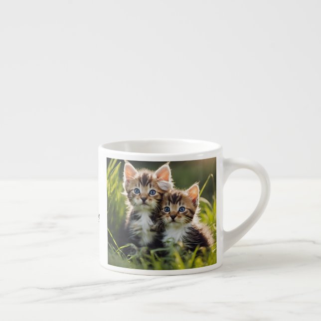 Tasse Expresso "Bonjour" Kitten (Droite)