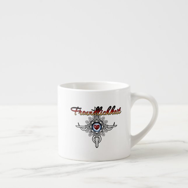 Tasse Expresso Bonté En Version Colorée Allemande (Droite)