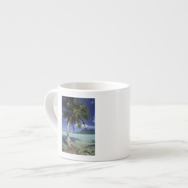 Tasse Expresso Bora Bora, Polynésie française Mt Otemanu vu (Devant gauche)