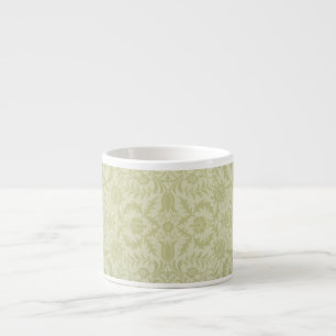 Tasse Expresso Borage vintage vert tendre damas de William Morris