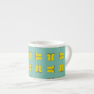 Tasse Expresso Bottes de pluie jaunes en caoutchouc