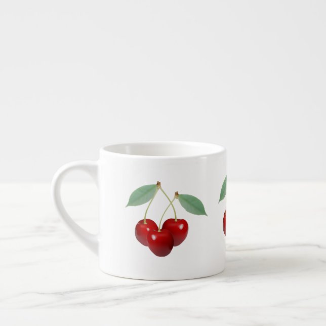 Tasse Expresso Boue de spécialités Retro Cerises (Gauche)