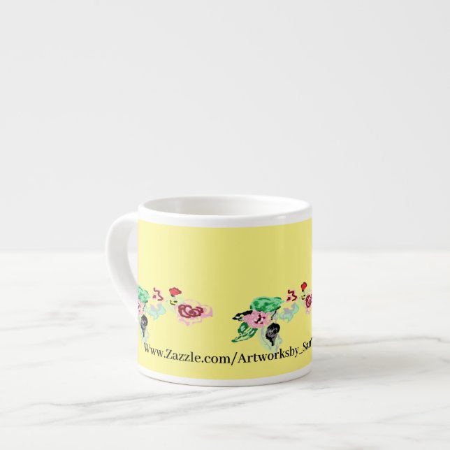 Tasse Expresso Boug de spécialité : Vin avec Rose (Devant gauche)