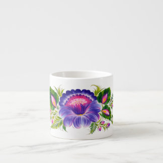 Tasse Expresso Bouge de spécialités au design floral ukrainien