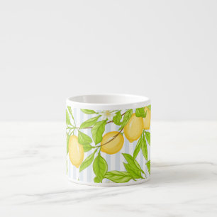 Tasse Expresso Branche de citronnier : Motif sans fil