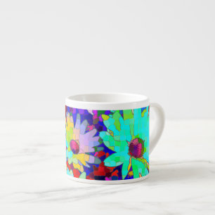 Tasse Expresso Bright Abstrait Daisies