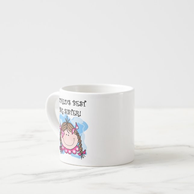 Tasse Expresso Brunette Les Meilleurs Cadeaux Grandes Soeurs Du M (Devant gauche)